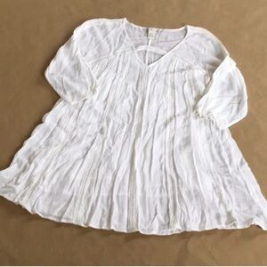 Cute Options Swimsuit Coverup - White - Size Small